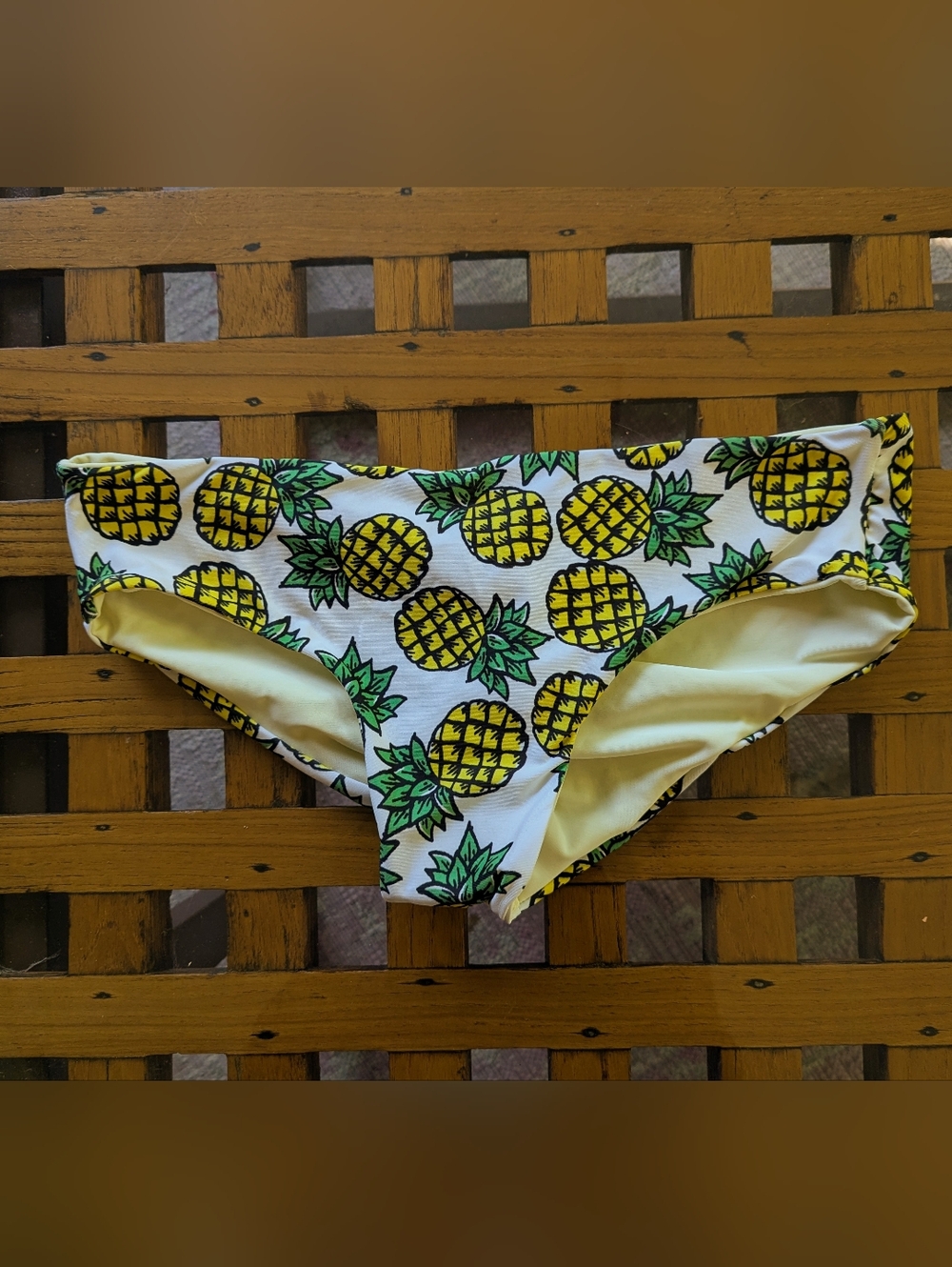Fused Yellow Pineapple Print Kona Bottom